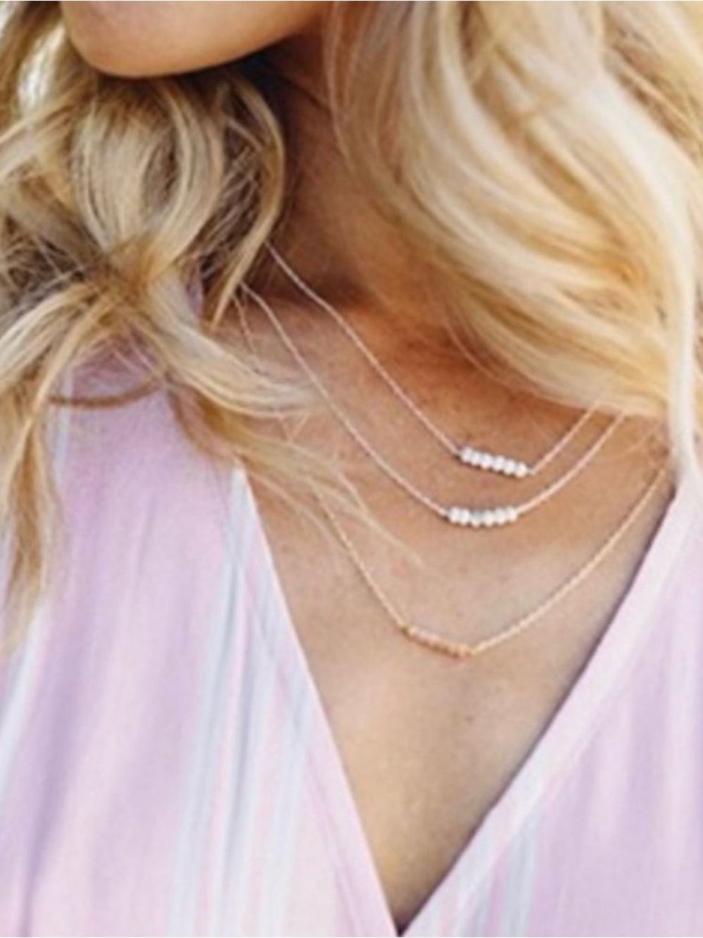 Howlite necklace